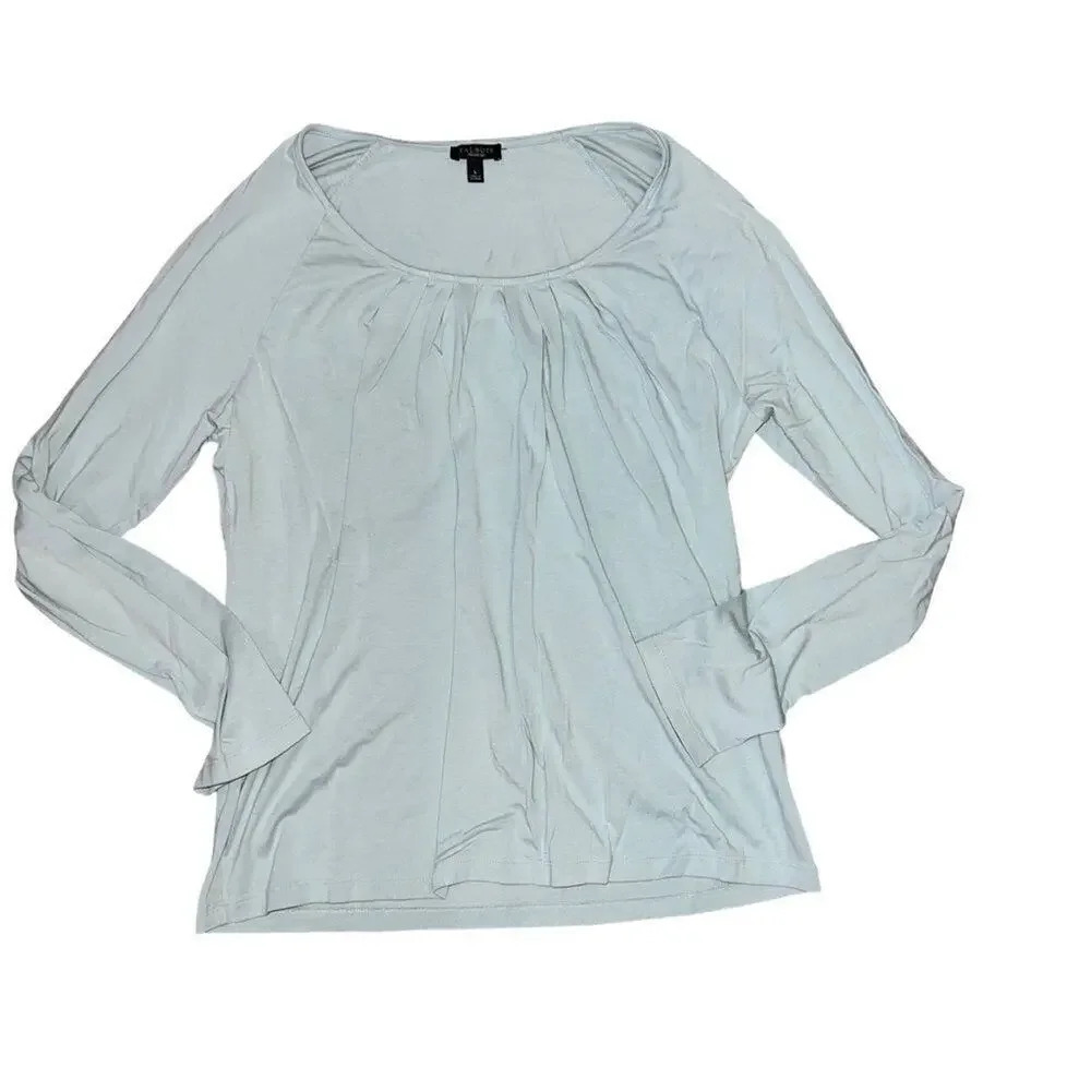 Talbots Women's Size Large Light Teal Blouse